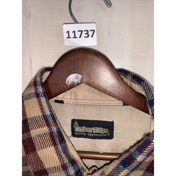 Vintage Timber Ridge Plaid Flannel Mens Shirt XL-11737 - Picture 2 of 9